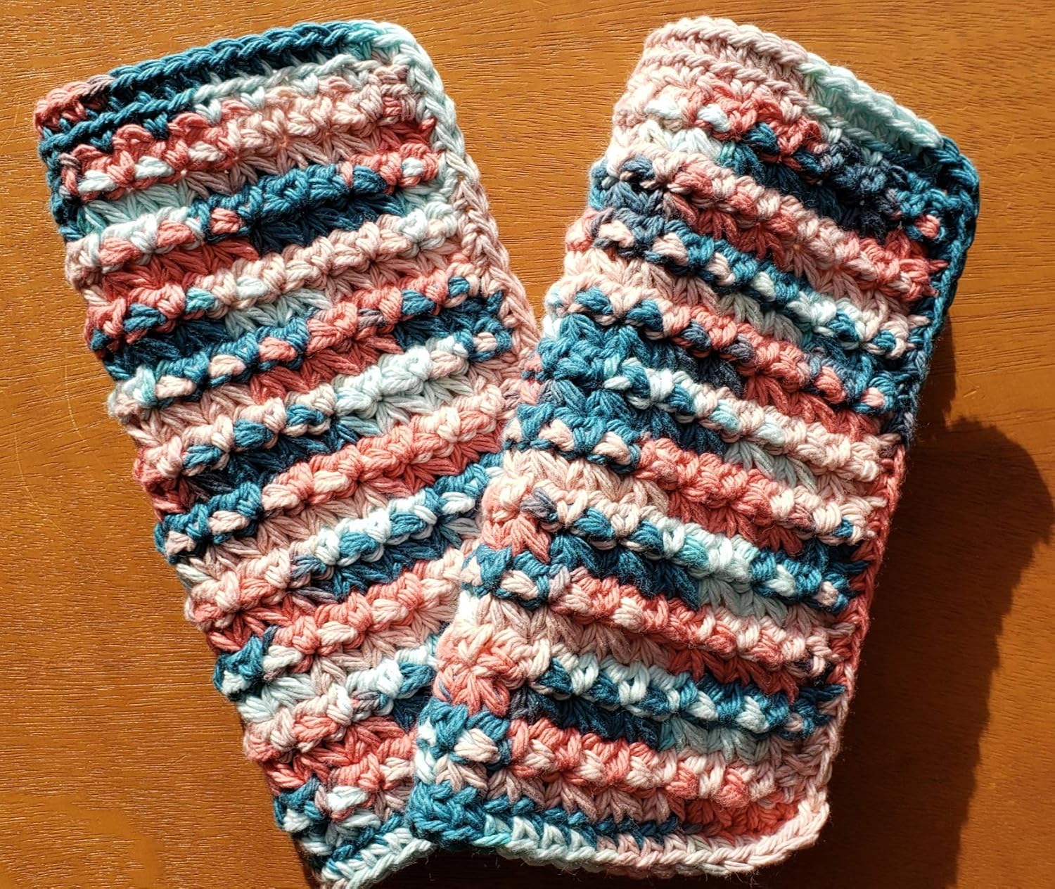 Handmade Crochet Washcloth Dishcloth Set