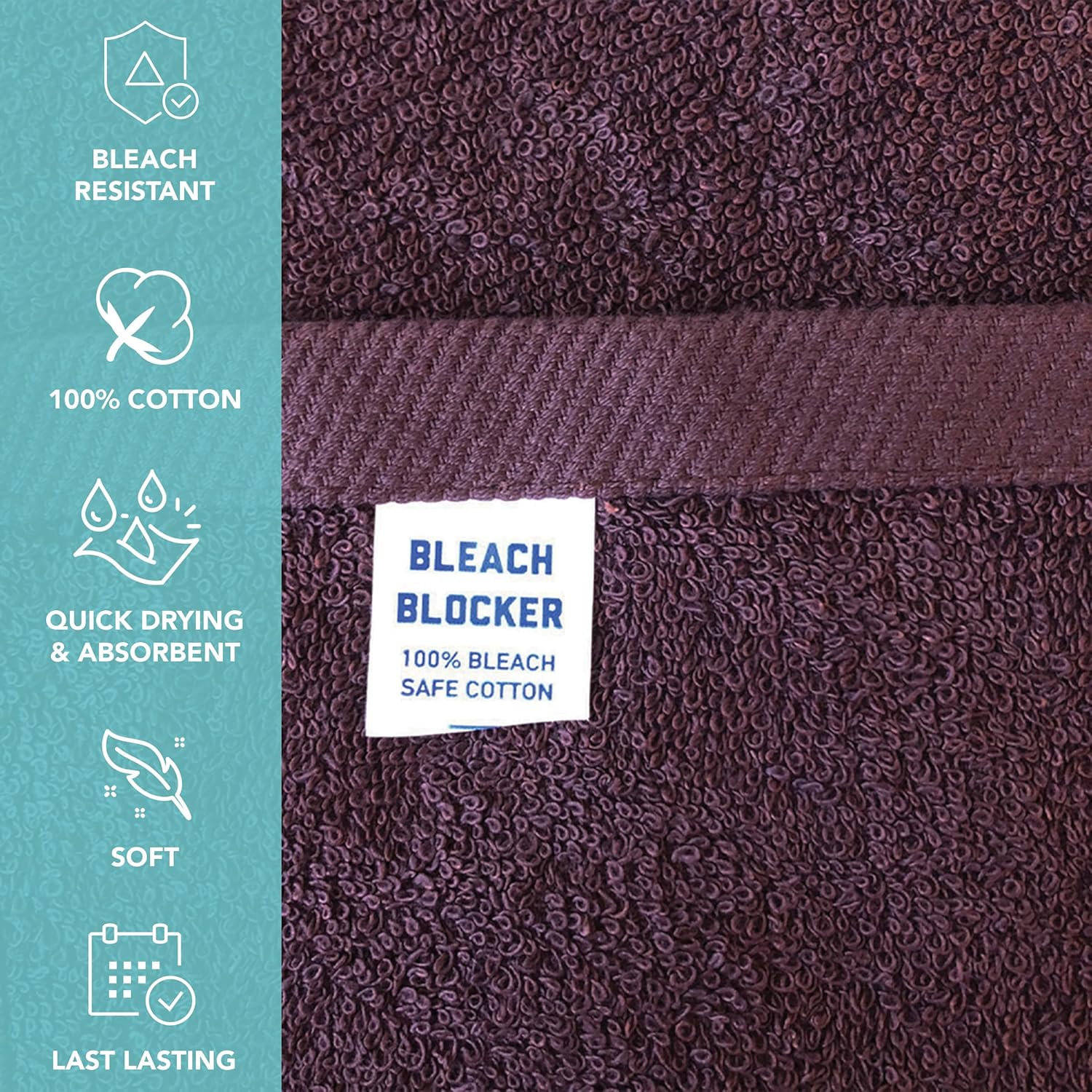 Bleach-Proof Salon Towels 12-Pack Eco-Friendly Hair Stylist Towels