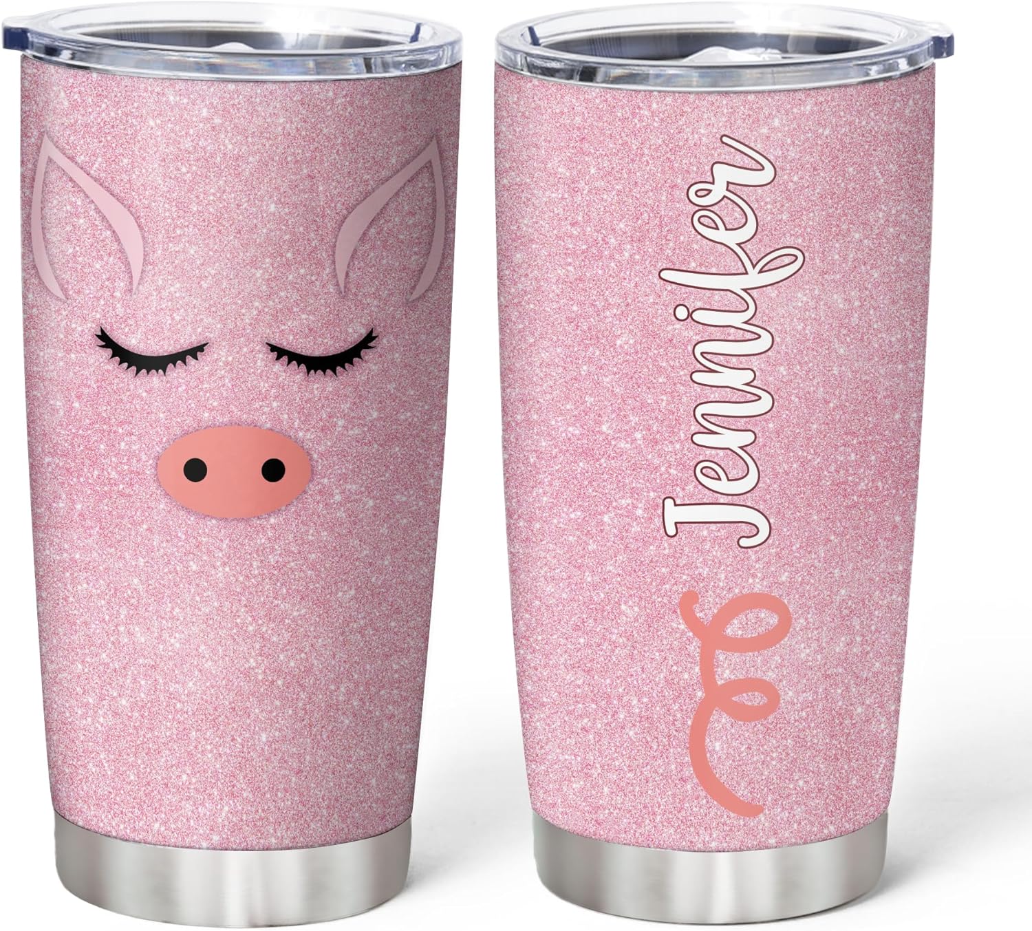 Hyturtle - Premium Stainless Steel Tumbler Customizable Design for Pig Lovers