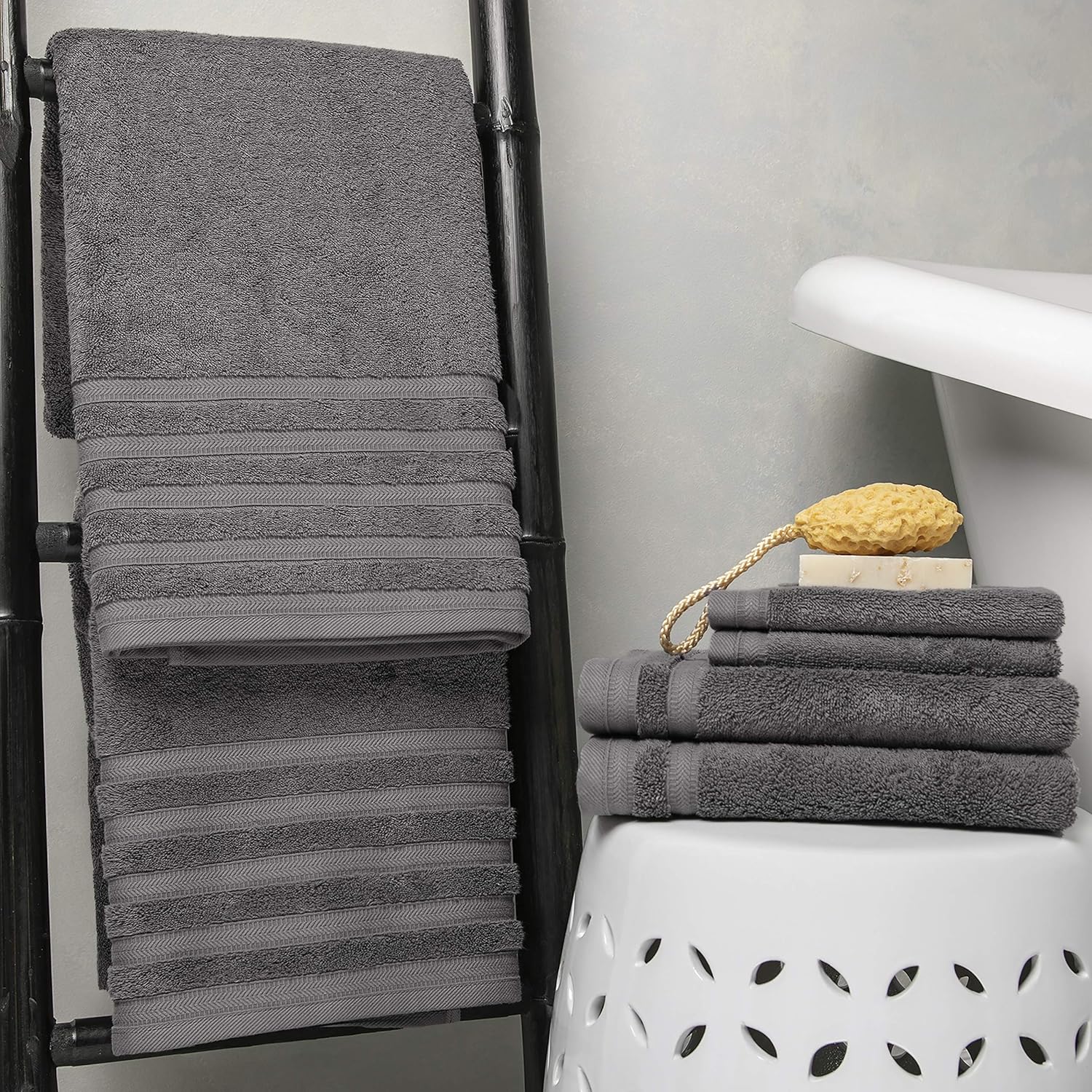 Baltic Linen Pure Elegance 100 Turkish Cotton Luxury Towels Set