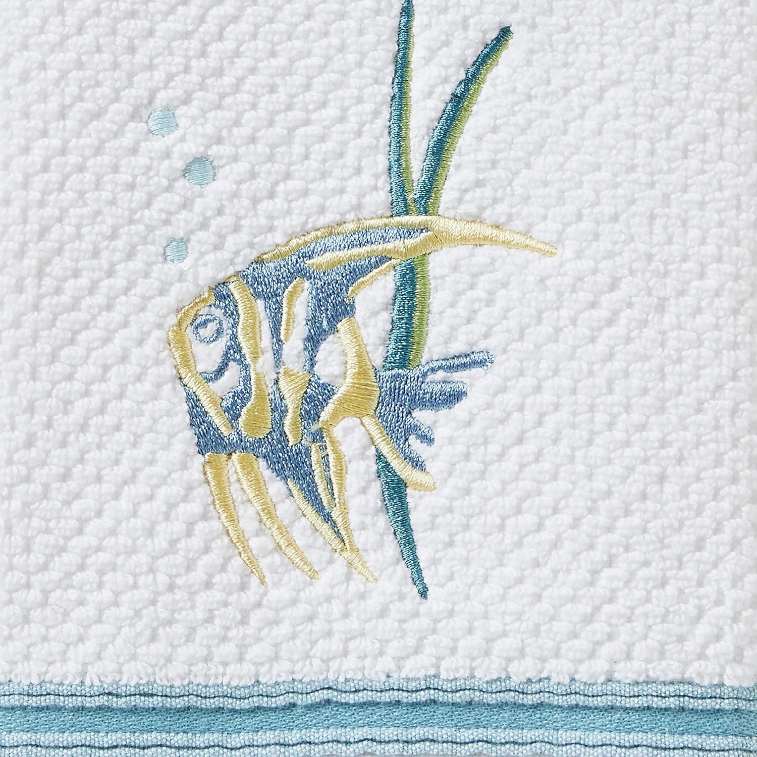 Elegant Ocean Watercolor Hand Towels White 2-Pack