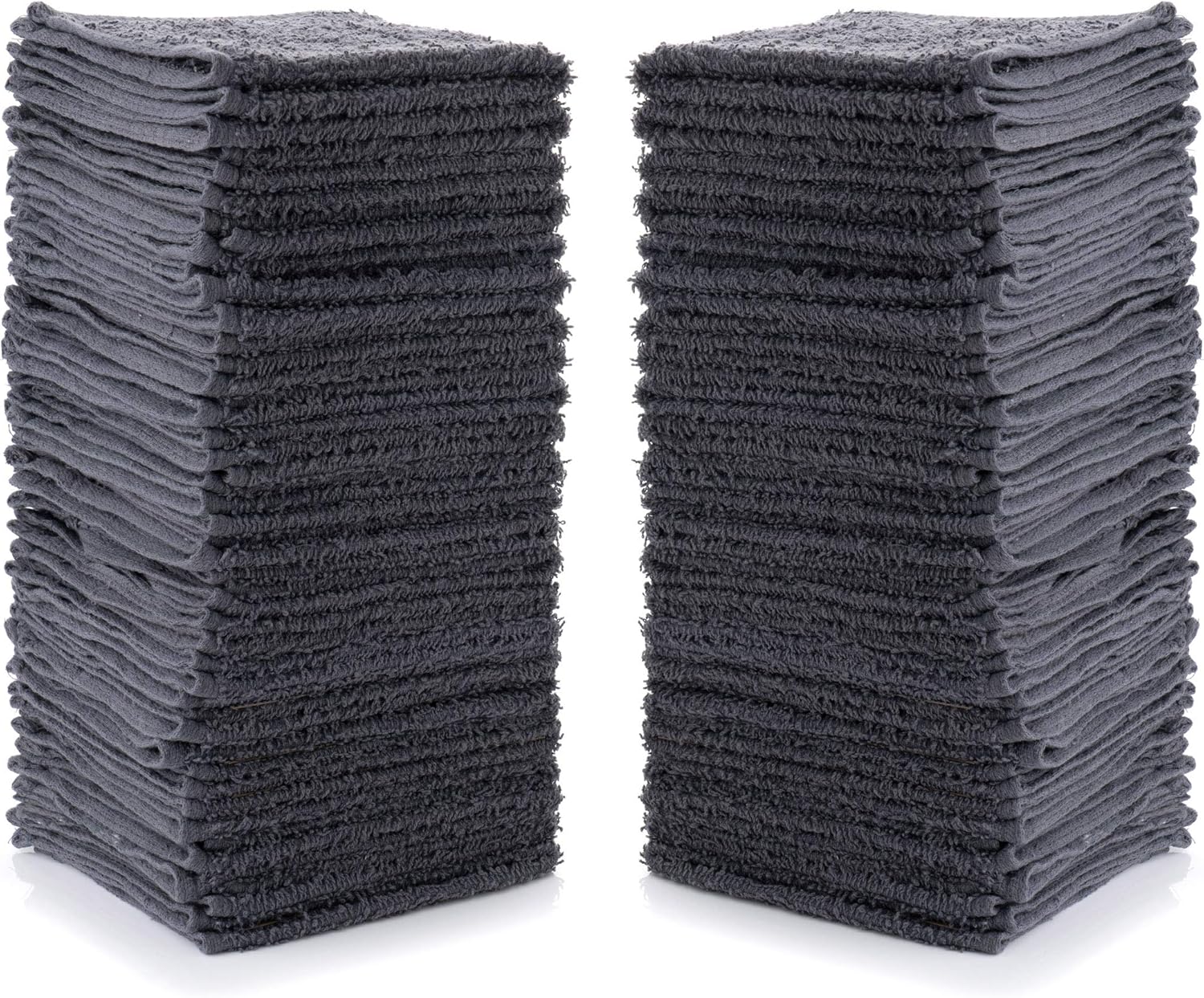 SIMPLI-MAGIC Gray Washcloths 24 Count 12x12