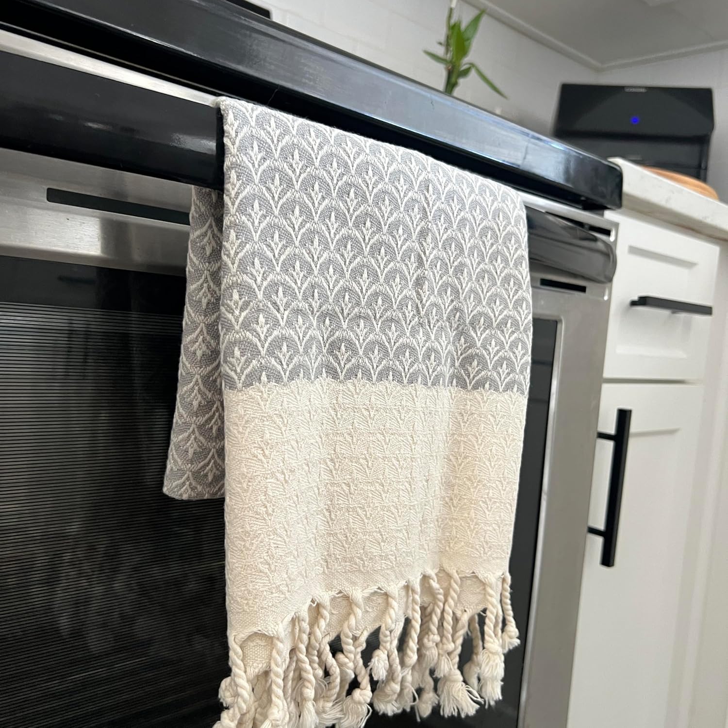 -gray shell hand towel set