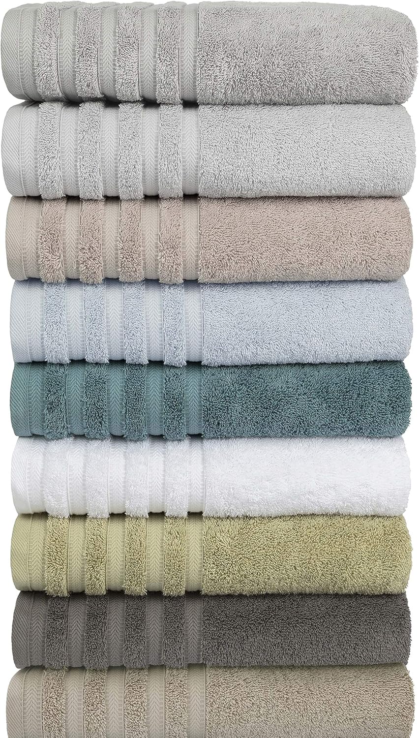 Baltic Linen Pure Elegance 100 Turkish Cotton Luxury Towels Set