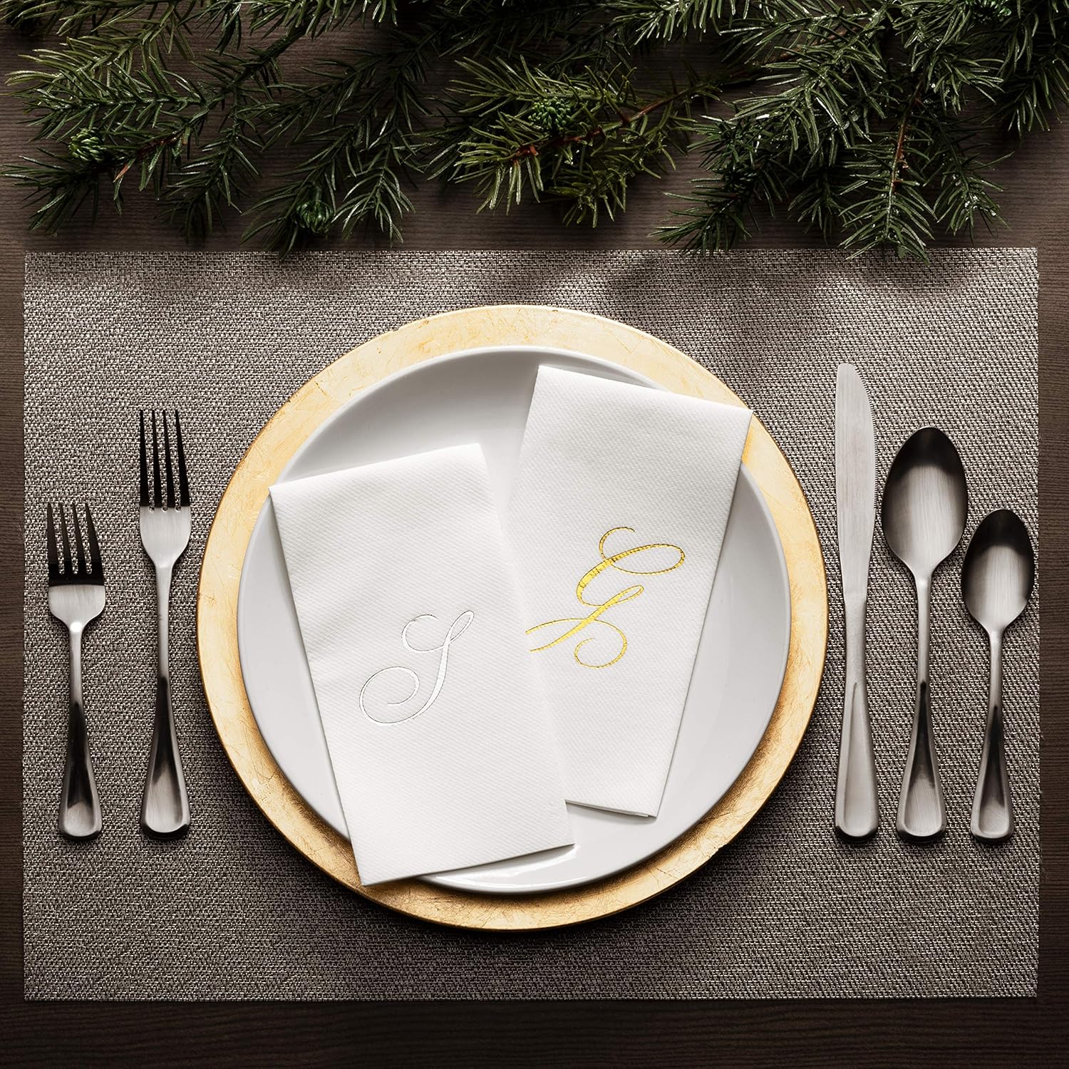 Monogrammed Disposable Hand Towels for Guests