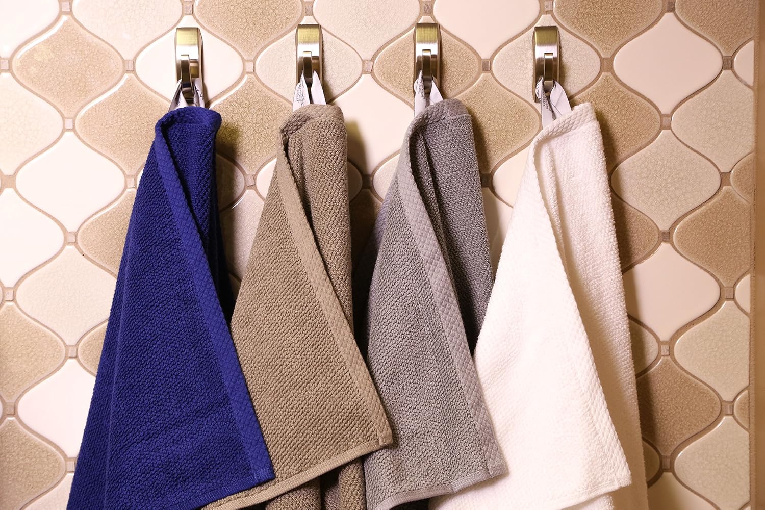 MAURA Premium 4-Piece cotton Terry Washcloths Set